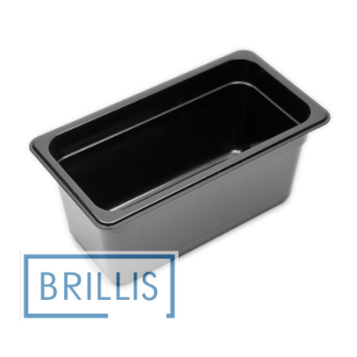 Гастроємність Brillis GN1/3-150 із чорного полікарбонату