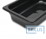 Гастроємність Brillis GN1/4-65 із чорного полікарбонату