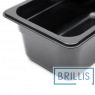 Гастроємність Brillis GN1/4-100 із чорного полікарбонату