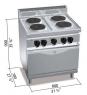 Плита електрична Bertos E7P4+FE1