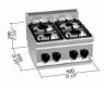 Плита професійна газова Bertos G6F4B