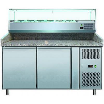 Стіл для піци з вітриною Cooleq PZ 2600TN-VRX 1500/380