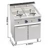 Фритюрниця газова GGM Gastro GFB879T-10+10