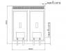 Фритюрниця газова GGM Gastro GFB879T-10+10