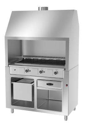 Поверхня для смаження з витяжкою GGM Gastro GGE1200
