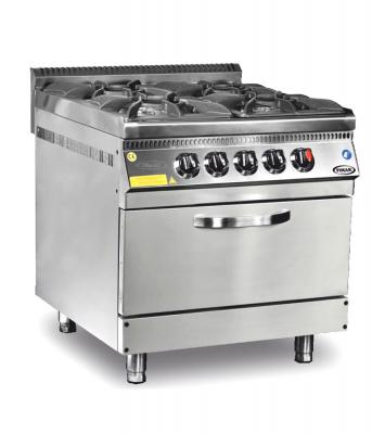 Плита професійна газова Pimak 70S-М015-4F  з газовим контролером