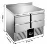 Холодильный стол GGM Gastro SAG97EAND4S