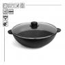 Сковорода чавунна WOK з кришкою 4,7 л